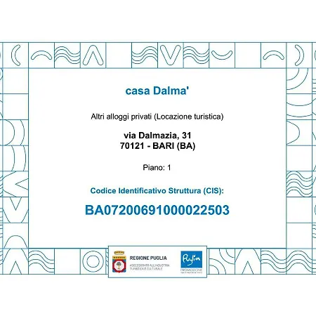 Casa Dalma' - Centro * Bari